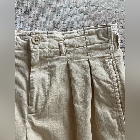 Maeve Anthropologie Remi Wide Leg Cropped Chino Pants Size 10 - Picture 6 of 15